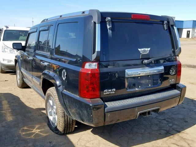 1J8HG58296C276050 - 2006 JEEP COMMANDER BLACK photo 3