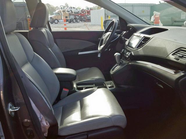 5J6RM3H90FL021979 - 2015 HONDA CR-V TOURI GRAY photo 5