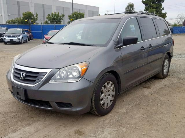 5FNRL38268B019221 - 2008 HONDA ODYSSEY LX GRAY photo 2