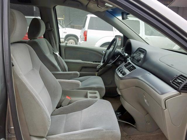 5FNRL38268B019221 - 2008 HONDA ODYSSEY LX GRAY photo 5