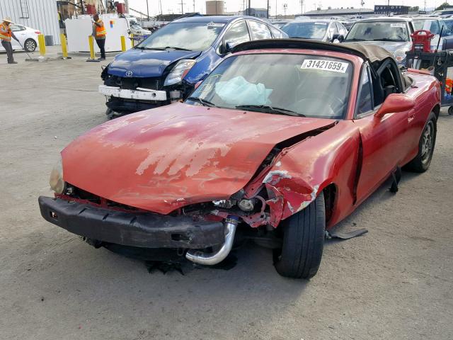 JM1NB354X40408525 - 2004 MAZDA MX-5 MIATA RED photo 2