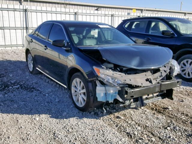 4T1BD1FK3CU004886 - 2012 TOYOTA CAMRY HYBR BLACK photo 1