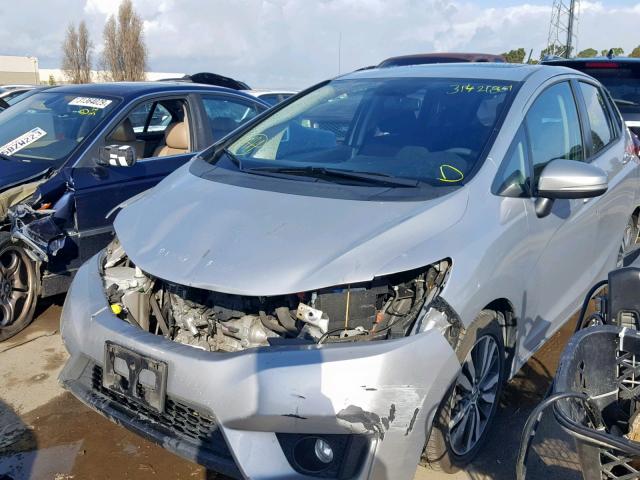 3HGGK5H80FM720938 - 2015 HONDA FIT EX SILVER photo 2