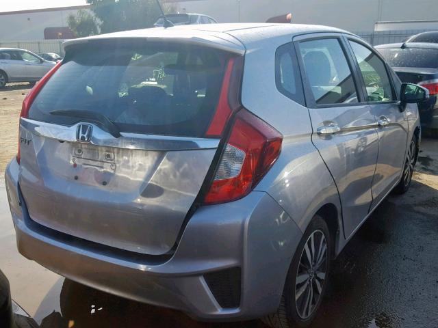 3HGGK5H80FM720938 - 2015 HONDA FIT EX SILVER photo 4