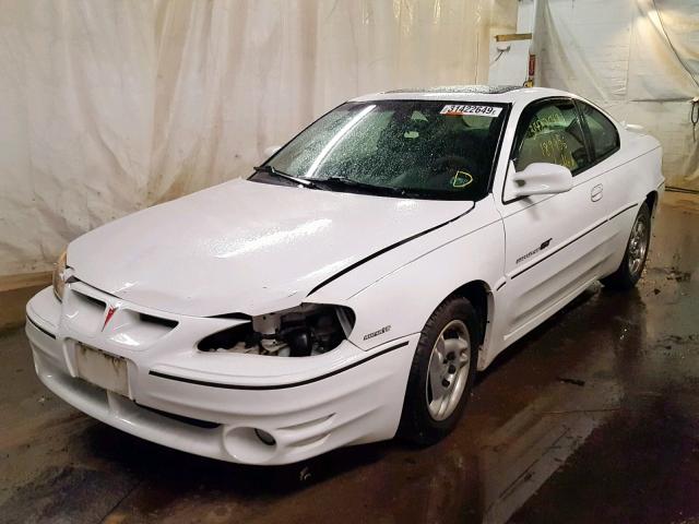 1G2NV12E22C113458 - 2002 PONTIAC GRAND AM G WHITE photo 2