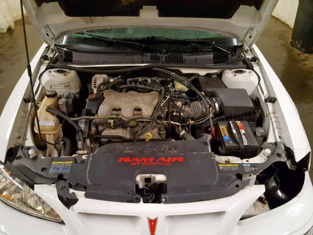 1G2NV12E22C113458 - 2002 PONTIAC GRAND AM G WHITE photo 7