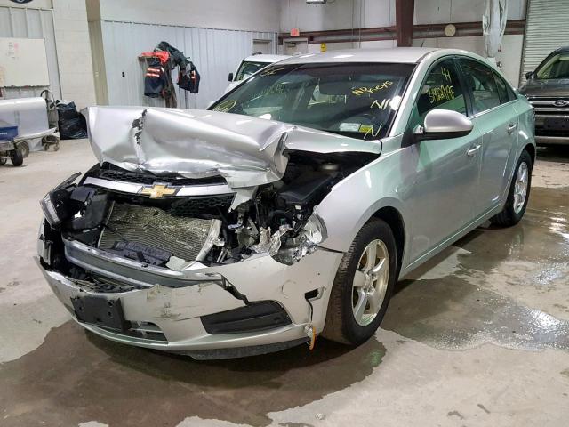 1G1PC5SB9D7242485 - 2013 CHEVROLET CRUZE LT SILVER photo 2