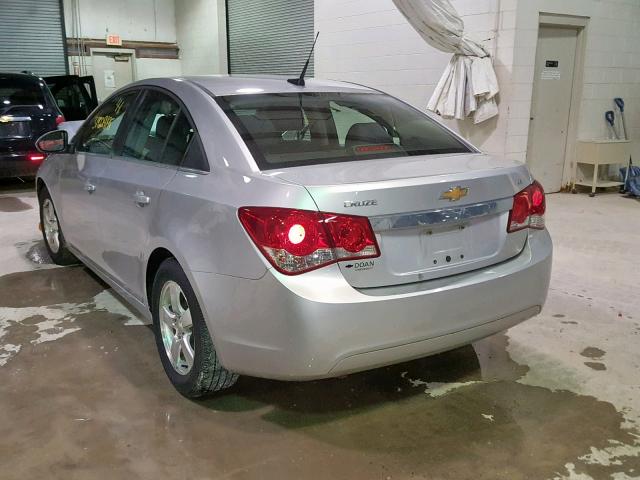 1G1PC5SB9D7242485 - 2013 CHEVROLET CRUZE LT SILVER photo 3