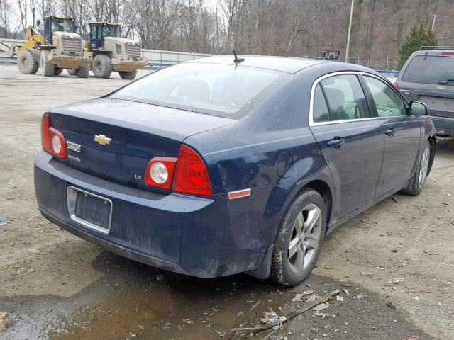 1G1ZG57B29F226616 - 2009 CHEVROLET MALIBU LS BLUE photo 4
