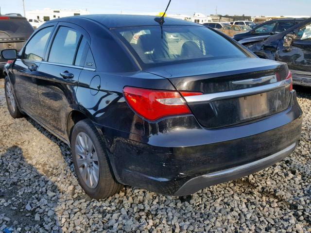 1C3CCBAB3CN330761 - 2012 CHRYSLER 200 LX BLACK photo 3