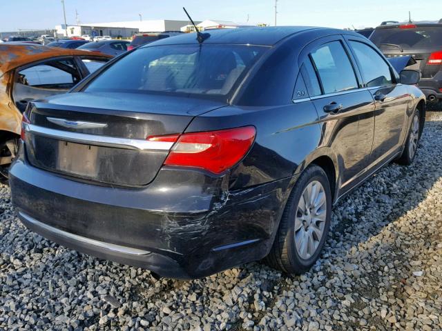 1C3CCBAB3CN330761 - 2012 CHRYSLER 200 LX BLACK photo 4