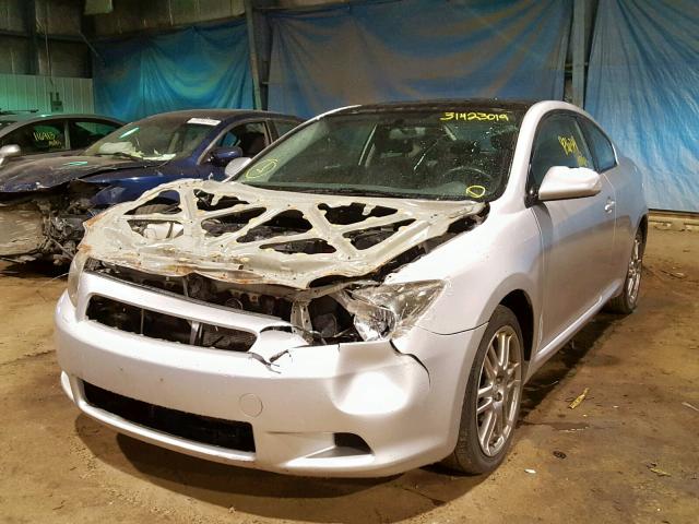 JTKDE177170165232 - 2007 TOYOTA SCION TC SILVER photo 2