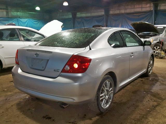 JTKDE177170165232 - 2007 TOYOTA SCION TC SILVER photo 4