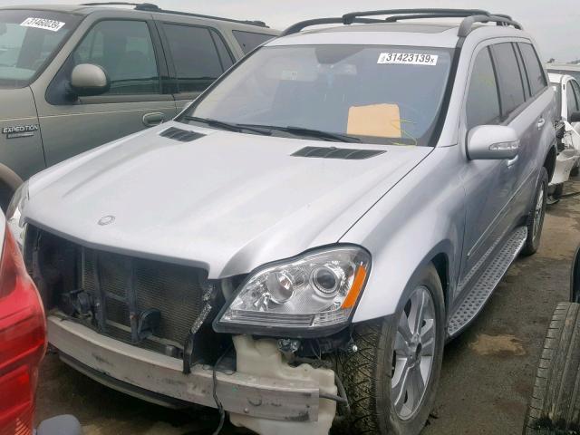 4JGBF71E77A274144 - 2007 MERCEDES-BENZ GL 450 4MA SILVER photo 2