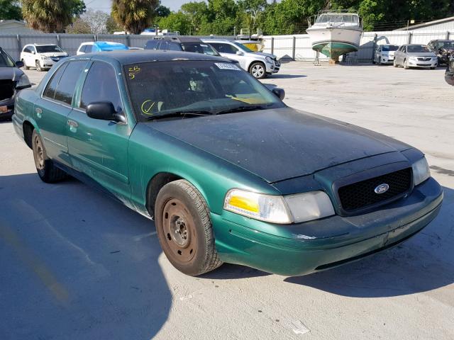 2FAHP71W23X175047 - 2003 FORD CROWN VICT GREEN photo 1