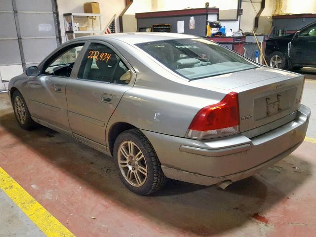 YV1RH592862539314 - 2006 VOLVO S60 2.5T GOLD photo 3