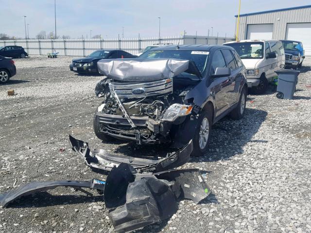 2FMDK3JC5ABA11576 - 2010 FORD EDGE SEL GRAY photo 2