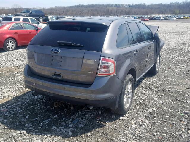 2FMDK3JC5ABA11576 - 2010 FORD EDGE SEL GRAY photo 4