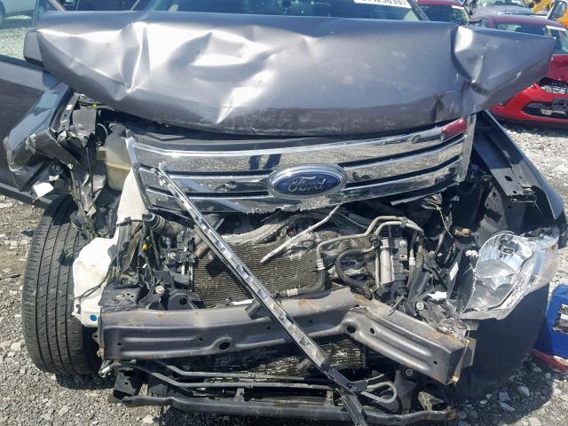 2FMDK3JC5ABA11576 - 2010 FORD EDGE SEL GRAY photo 7