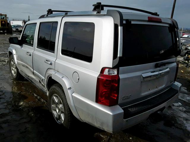 1J8HG58206C105770 - 2006 JEEP COMMANDER SILVER photo 3