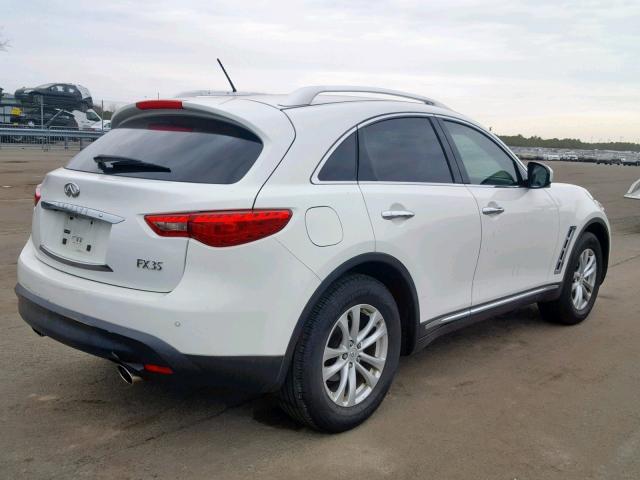 JN8AS1MW4CM155266 - 2012 INFINITI FX35 WHITE photo 4