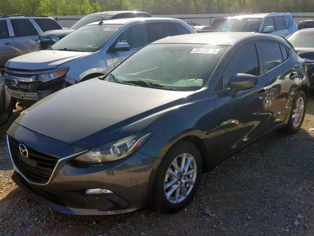 JM1BM1L70E1168881 - 2014 MAZDA 3 TOURING GRAY photo 2