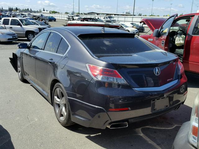 19UUA9F51EA001442 - 2014 ACURA TL TECH GRAY photo 3