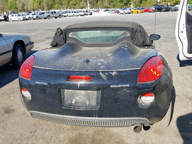 1G2MB35B26Y118878 - 2006 PONTIAC SOLSTICE BLACK photo 6