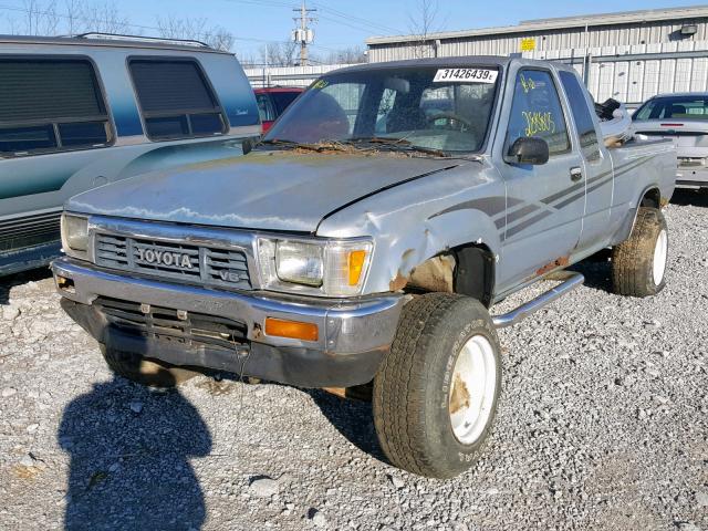 JT4VN13G9M5052841 - 1991 TOYOTA PICKUP 1/2 SILVER photo 2