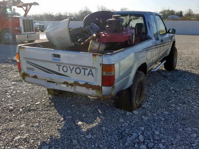 JT4VN13G9M5052841 - 1991 TOYOTA PICKUP 1/2 SILVER photo 4