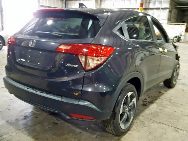 3CZRU6H55JG704250 - 2018 HONDA HR-V EX BLACK photo 4