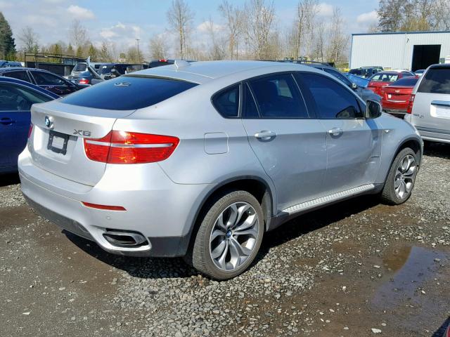 5UXFG8C59BLZ95910 - 2011 BMW X6 XDRIVE5 SILVER photo 4