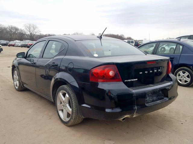 1B3BD2FG9BN578831 - 2011 DODGE AVENGER LU BLACK photo 3