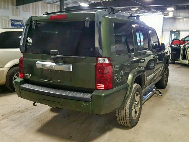 1J8HG48K46C352610 - 2006 JEEP COMMANDER 绿色 照片 4