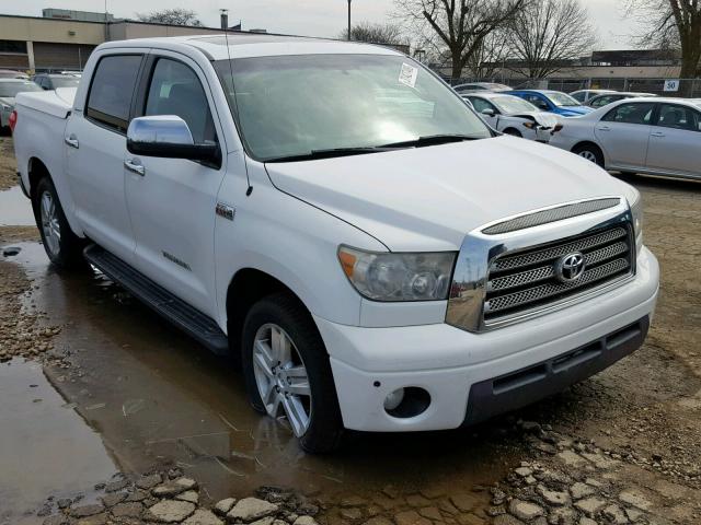 5TFDV58188X073214 - 2008 TOYOTA TUNDRA CRE WHITE photo 1