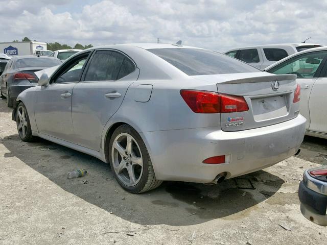 JTHBK262472042711 - 2007 LEXUS IS 250 SILVER photo 3