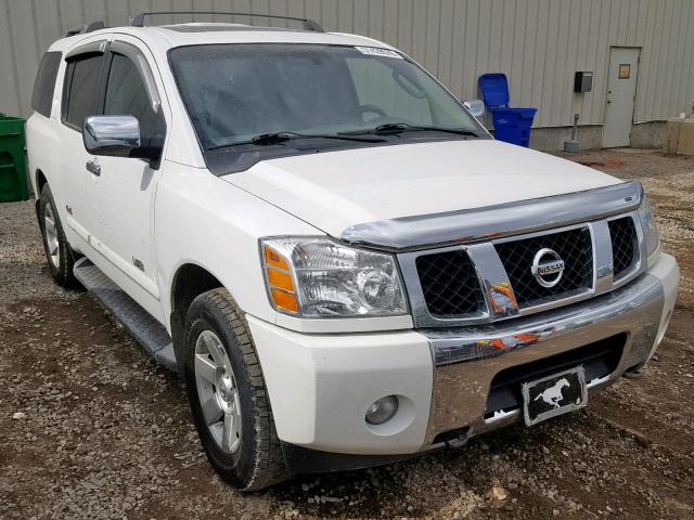 5N1AA08BX4N708901 - 2004 NISSAN ARMADA SE WHITE photo 1