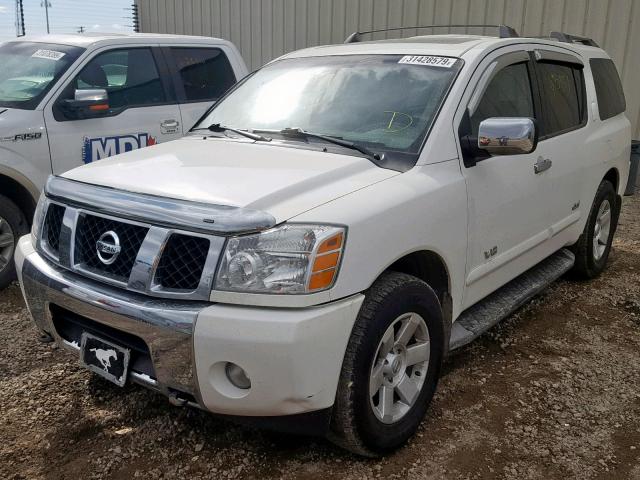 5N1AA08BX4N708901 - 2004 NISSAN ARMADA SE WHITE photo 2