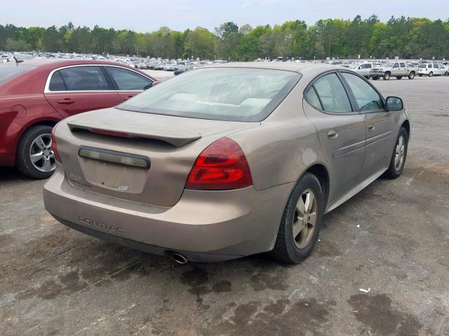 2G2WP552461307119 - 2006 PONTIAC GRAND PRIX BEIGE photo 4