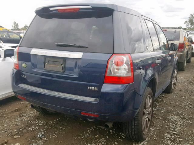 SALFR24N08H060481 - 2008 LAND ROVER LR2 HSE BLUE photo 4