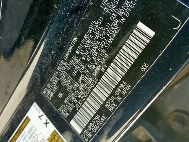 JTLKT324264096124 - 2006 TOYOTA SCION XB 蓝色 照片 10