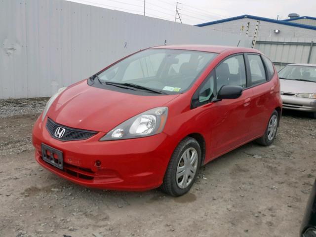 JHMGE88259S070257 - 2009 HONDA FIT RED photo 2