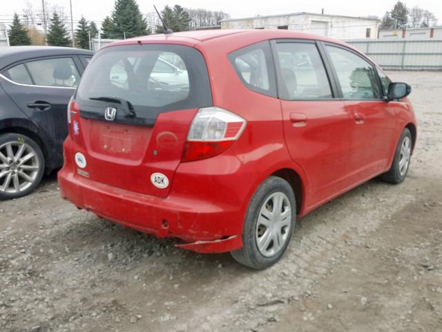 JHMGE88259S070257 - 2009 HONDA FIT RED photo 4