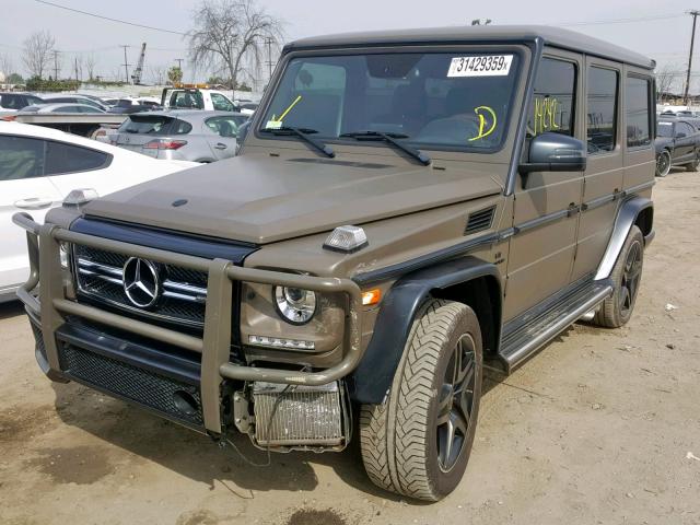 WDCYC7DF3HX276025 - 2017 MERCEDES-BENZ G 63 AMG BROWN photo 2