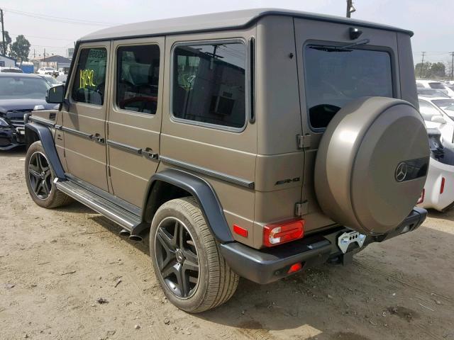 WDCYC7DF3HX276025 - 2017 MERCEDES-BENZ G 63 AMG BROWN photo 3