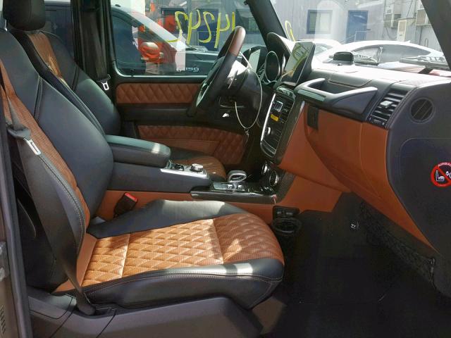 WDCYC7DF3HX276025 - 2017 MERCEDES-BENZ G 63 AMG BROWN photo 5