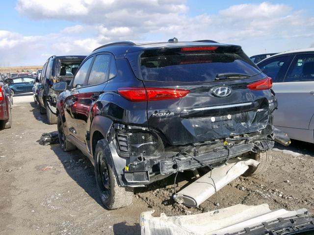 KM8K3CA50KU239003 - 2019 HYUNDAI KONA LIMIT BLACK photo 3