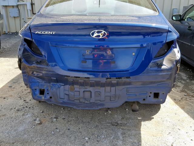 KMHCT4AE5GU161478 - 2016 HYUNDAI ACCENT SE BLUE photo 9