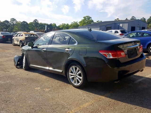 JTHBK1EG9B2431098 - 2011 LEXUS ES 350 GREEN photo 3