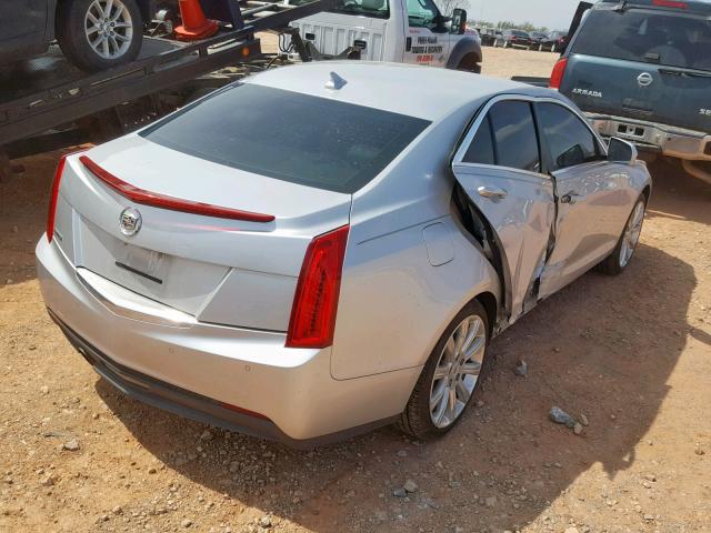 1G6AB5RA5D0173867 - 2013 CADILLAC ATS LUXURY SILVER photo 4